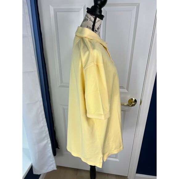 IZOD Men's Yellow Stretch Polo Top - Picture 4 of 7